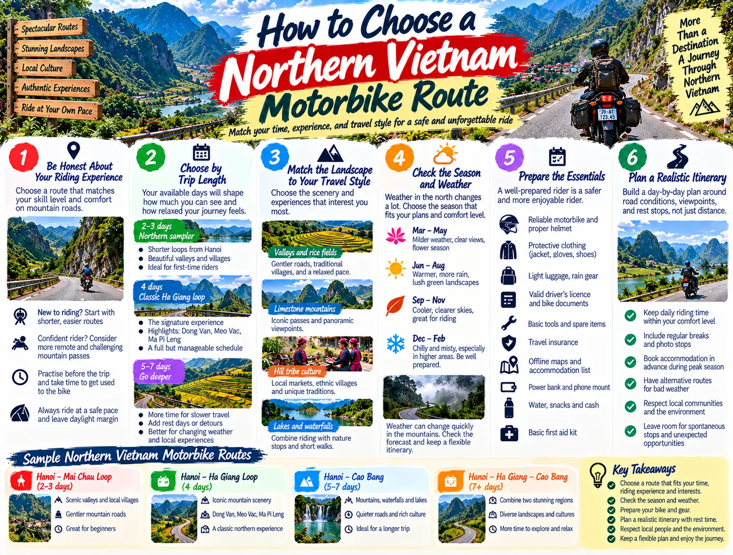 How to Choose a Northern Vietnam Motorbike Route