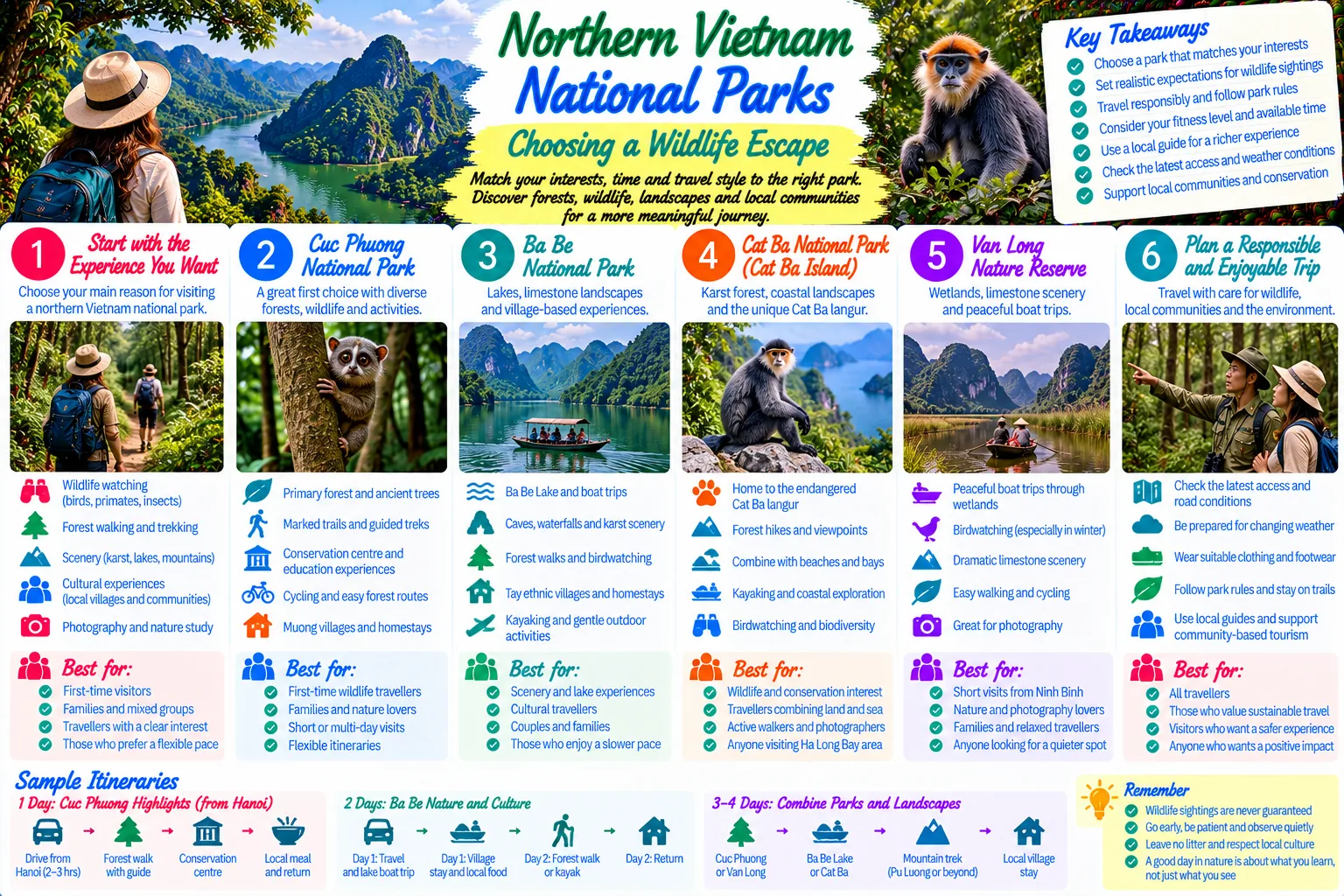 Northern Vietnam National Parks: Choosing a Wildlife Escape